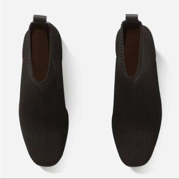 EVERLANE The Ankle Glove Boot in ReKnit Black Pull On Stretch Size 10.5 NEW - Picture 5 of 7